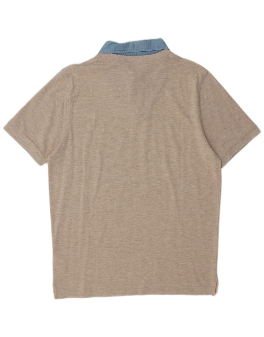 Alpha Massimo Rebecchi Herren Rugby-Poloshirt IT 52 Large Beige Colourblock