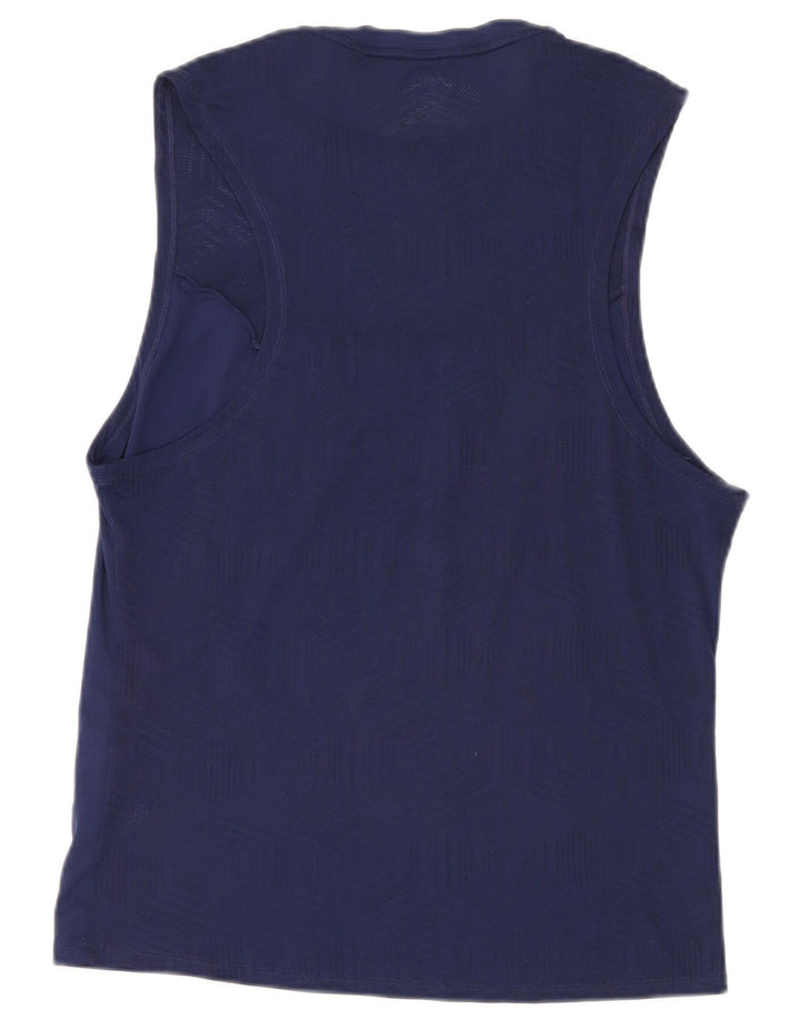 Asics Damen Weste Top UK 16 Large Marineblau Polyester