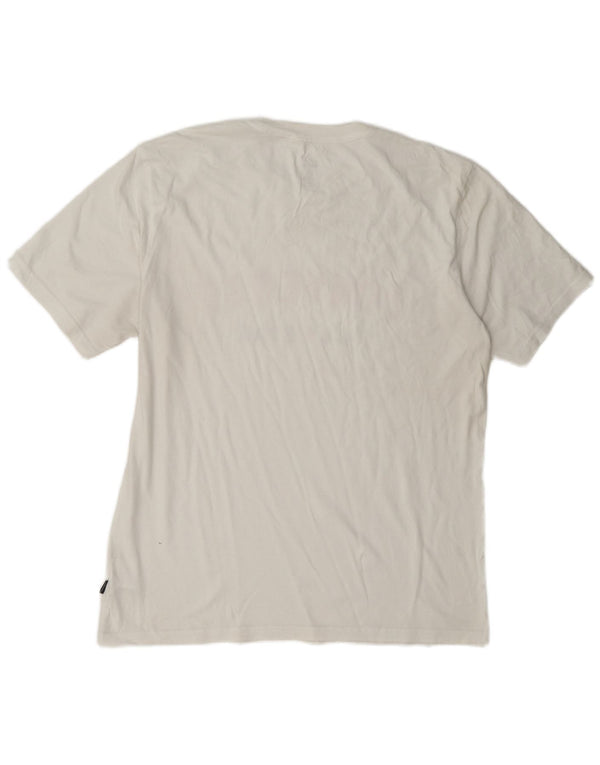 Converse Mens Graphic T-Shirt Top Large White Cotton