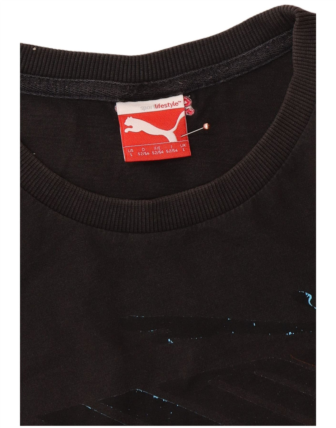 PUMA Herren Graphic T-Shirt Top Large Schwarz