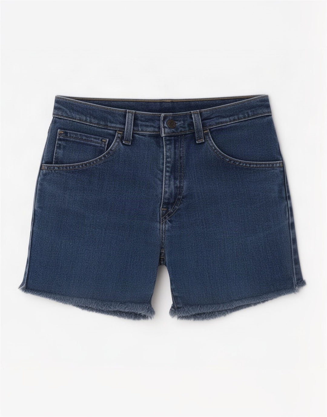 Levi's Damen Jeansshorts W28 mittelblaue Baumwolle