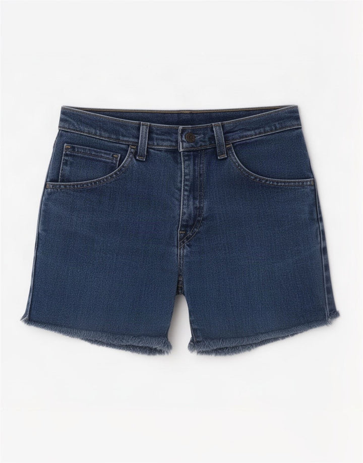 Levi's Damen Jeansshorts W28 mittelblaue Baumwolle