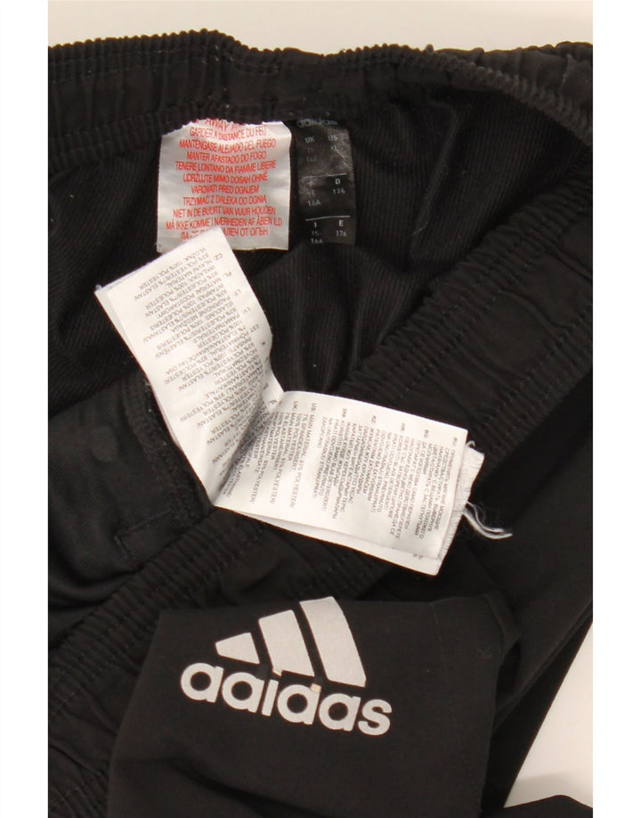 Adidas Trainingshose für Jungen, 15–16 Jahre, schwarzes Polyester