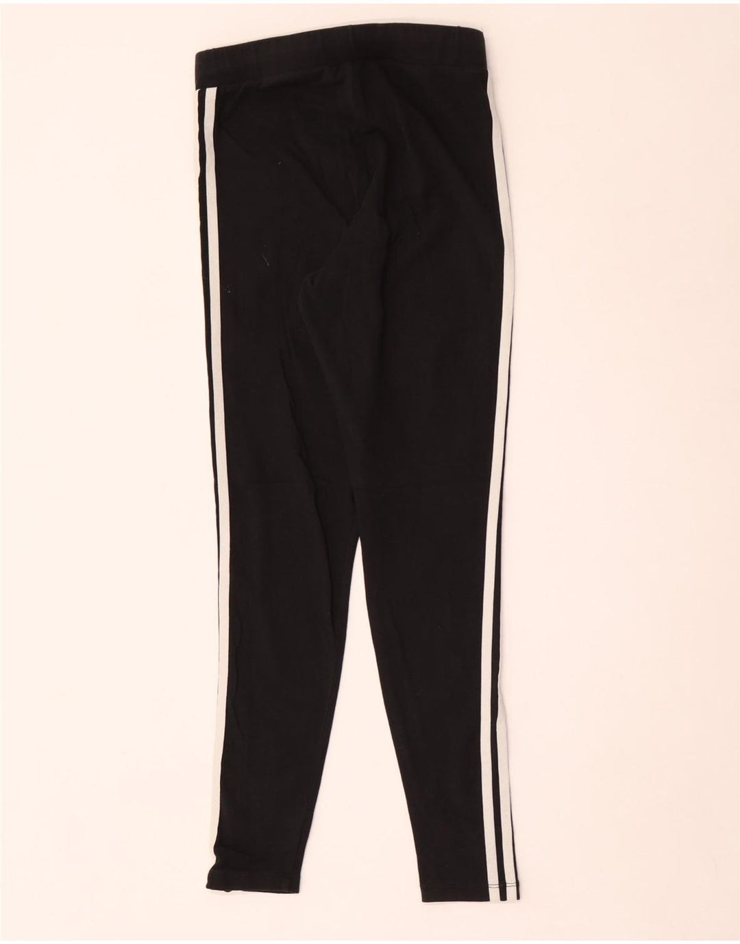 Adidas Damen Leggings UK 12 Medium Schwarz Baumwolle