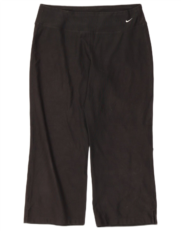 Nike Damen Capri-Leggings US 8/10 Mittelschwarzes Polyester