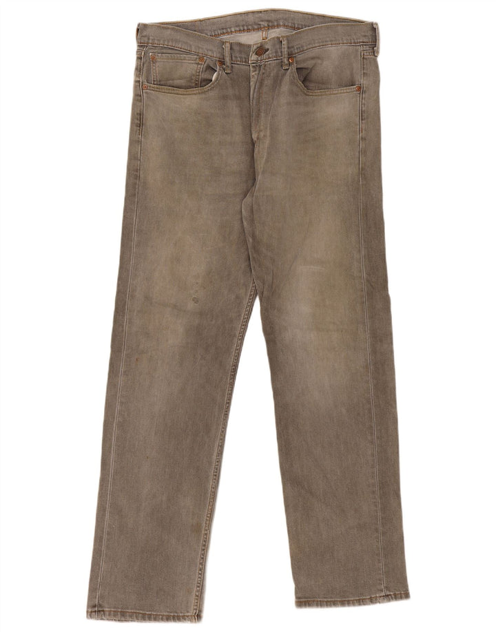 Levi's Herren 505 Straight Jeans W36 L32 Graue Baumwolle