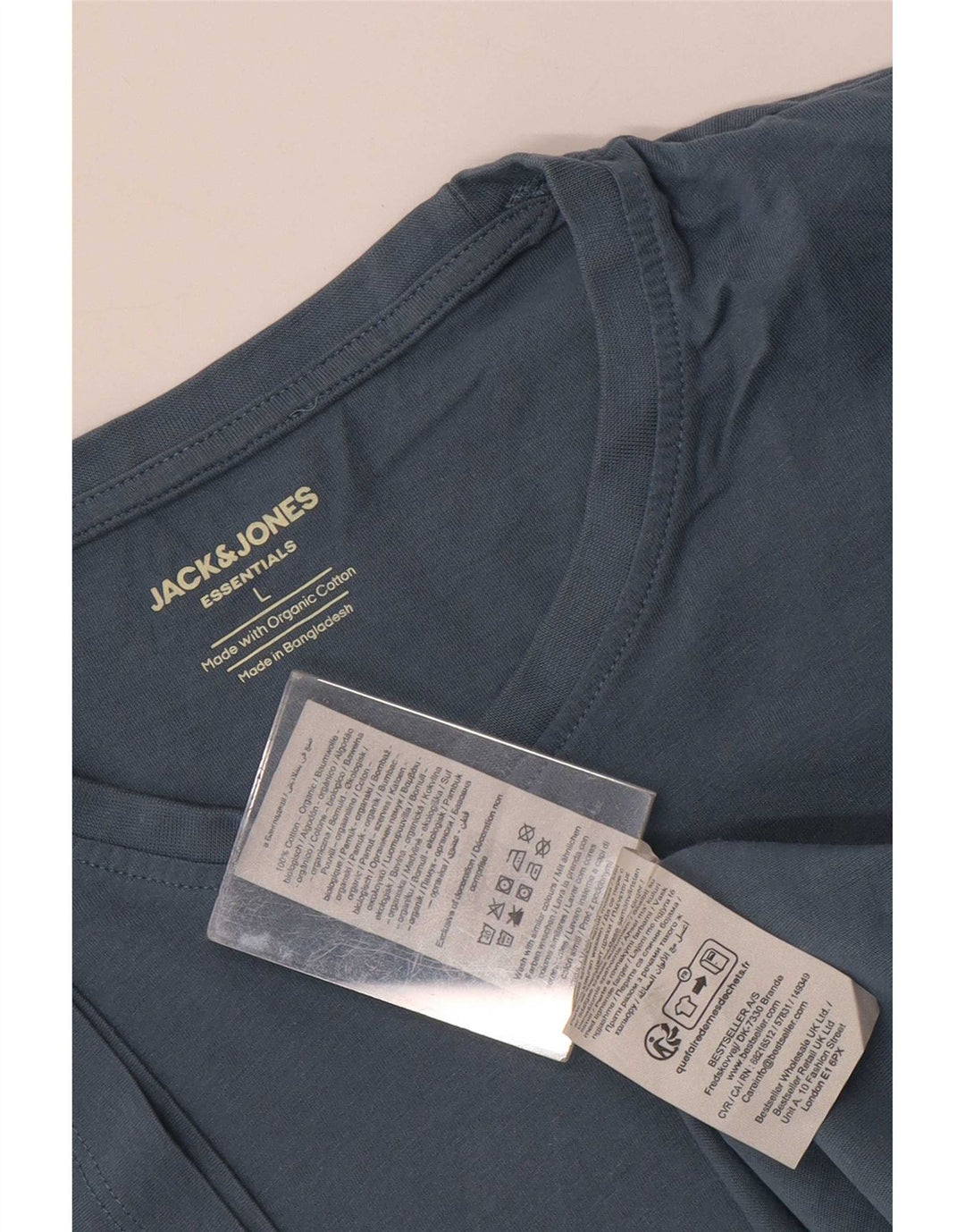 Jack & Jones Herren T-Shirt Top Large Blau Baumwolle