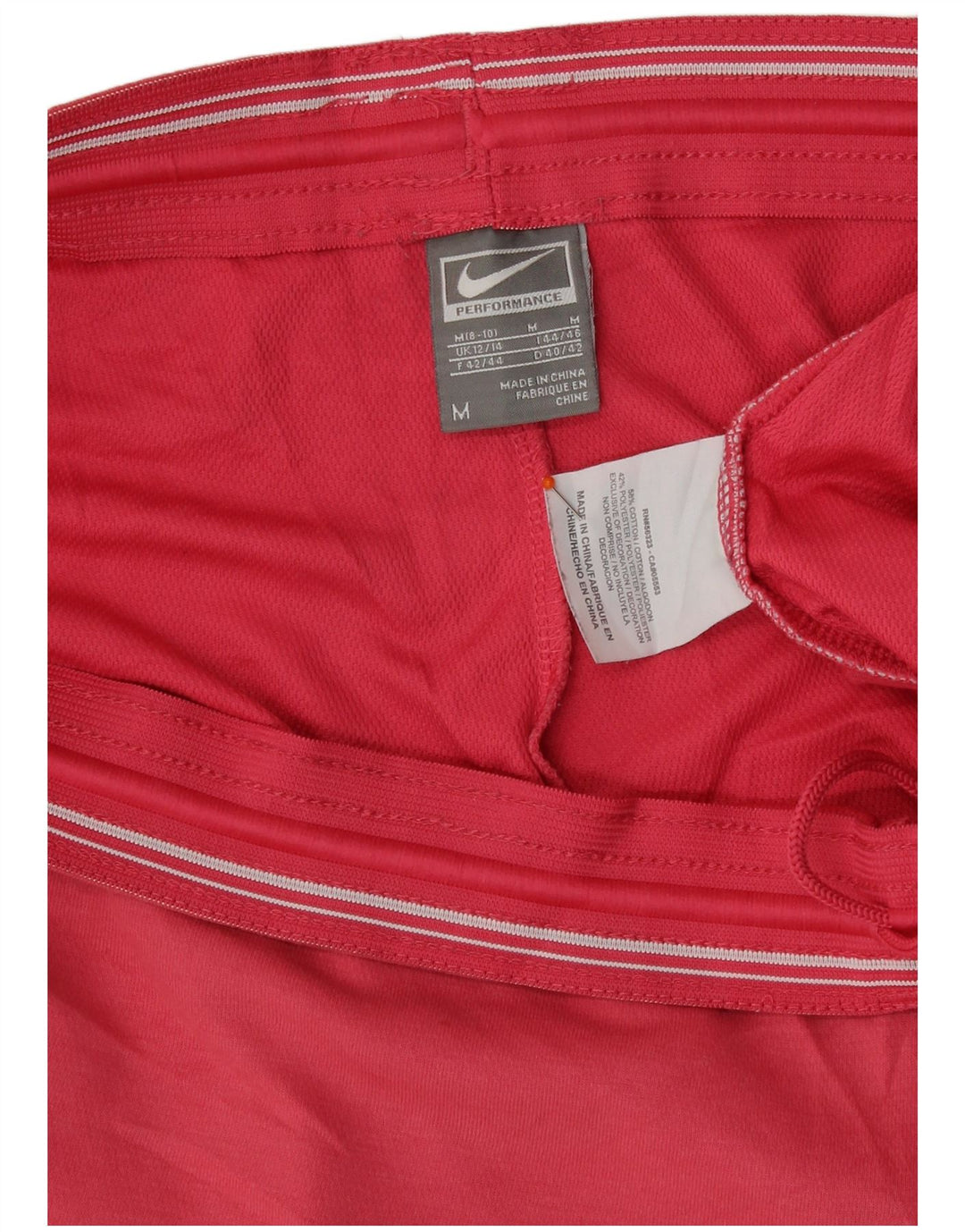 Nike Damen Performance Sport Shorts UK 12/14 Mittelrote Baumwolle