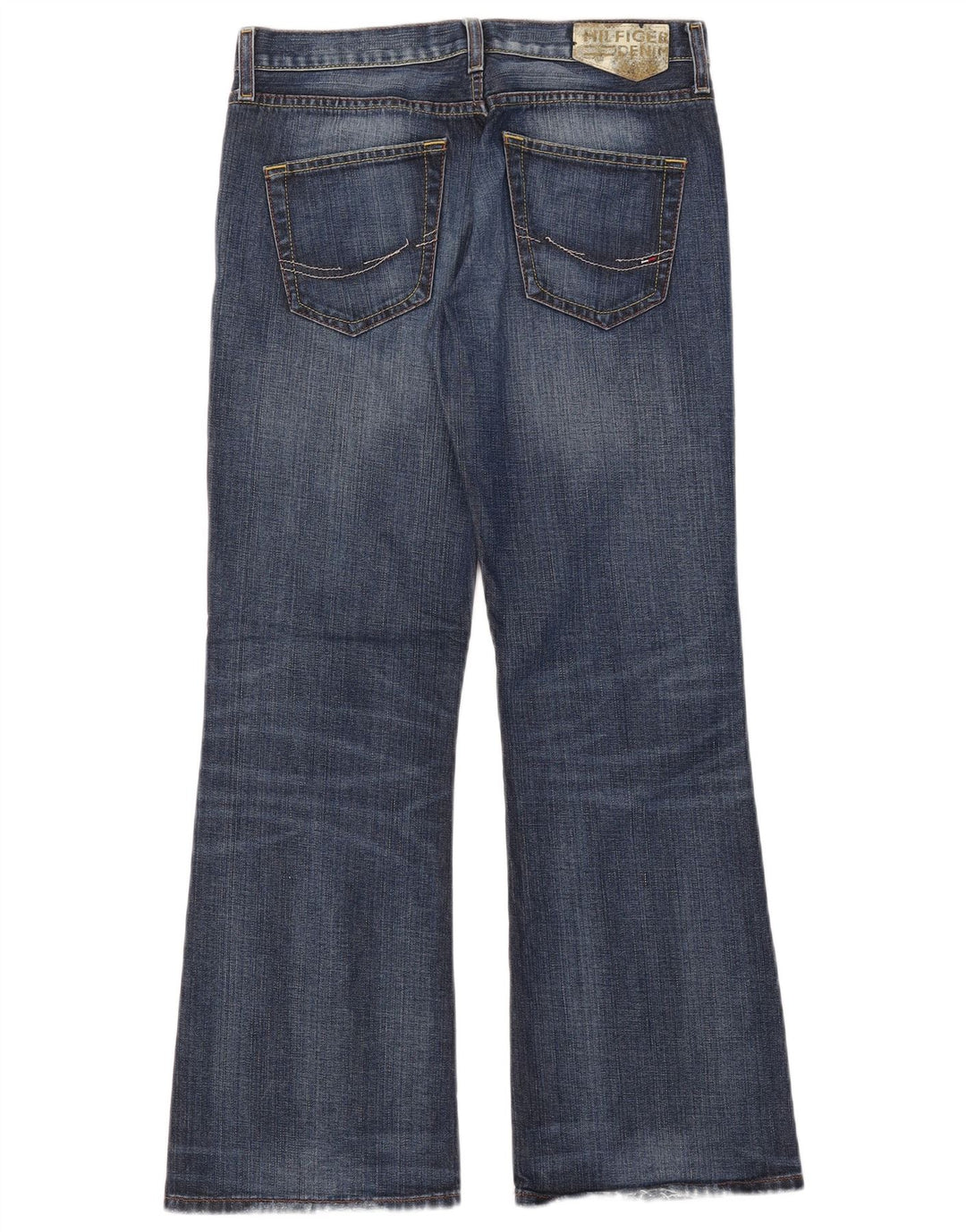 Tommy Hilfiger Damen Bootcut Jeans W29 L30 Blaue Baumwolle