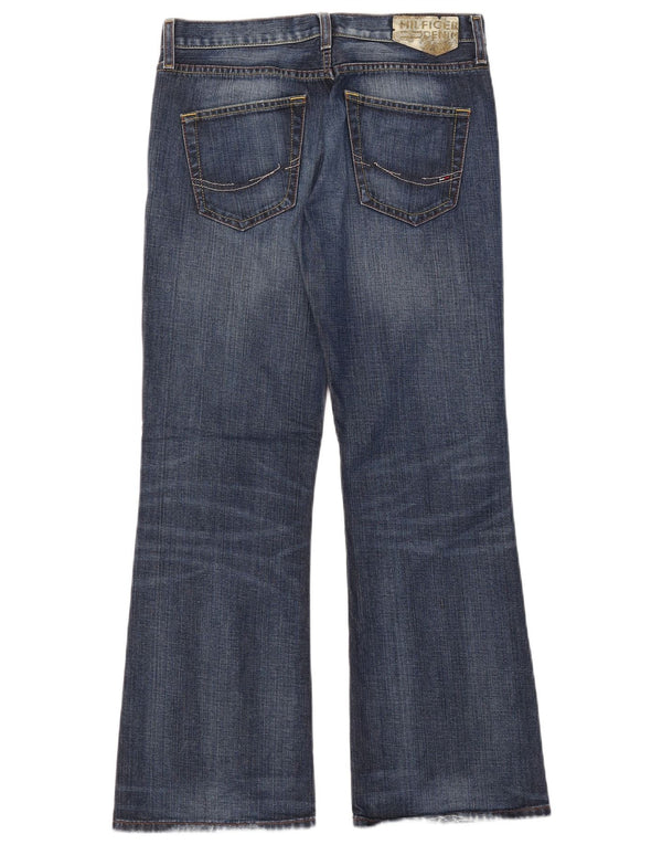 Tommy Hilfiger Damen Bootcut Jeans W29 L30 Blaue Baumwolle