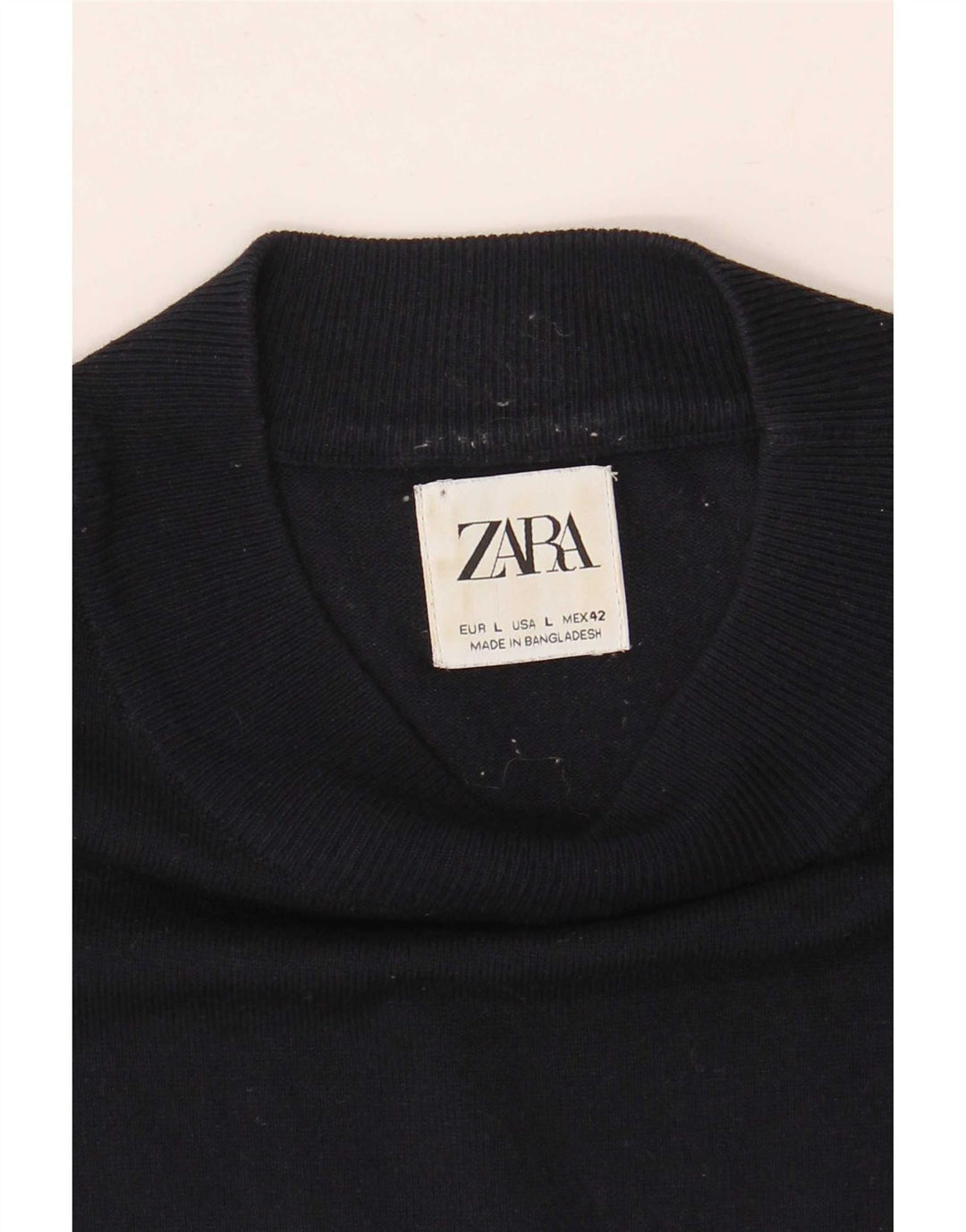 Zara Herren T-Shirt Top Large Marineblau