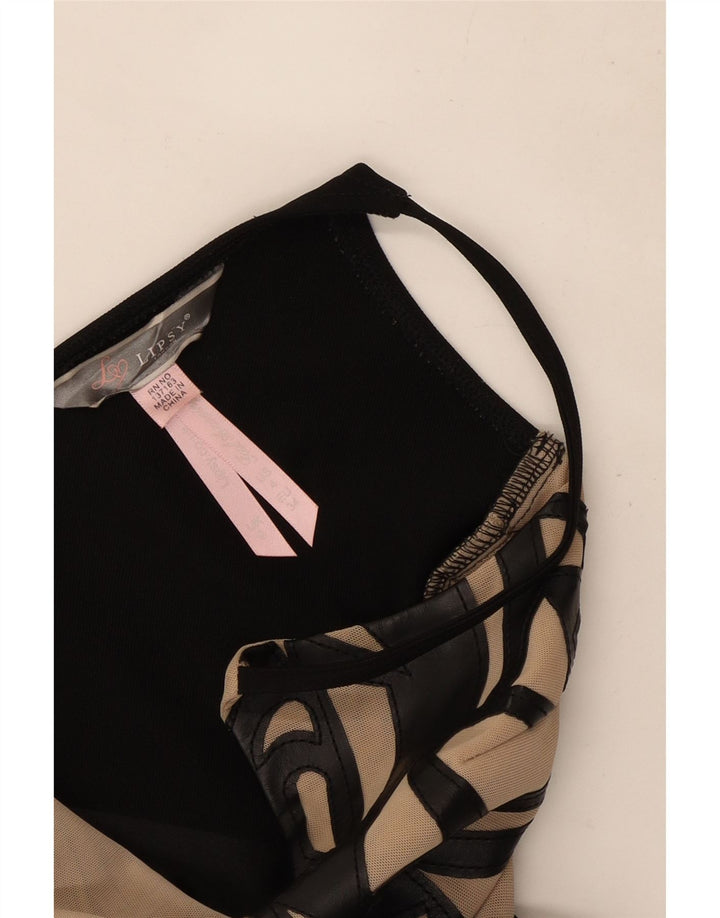 Lipsy Damen-Sommerkleid, Größe S, Schwarz, Farbblock