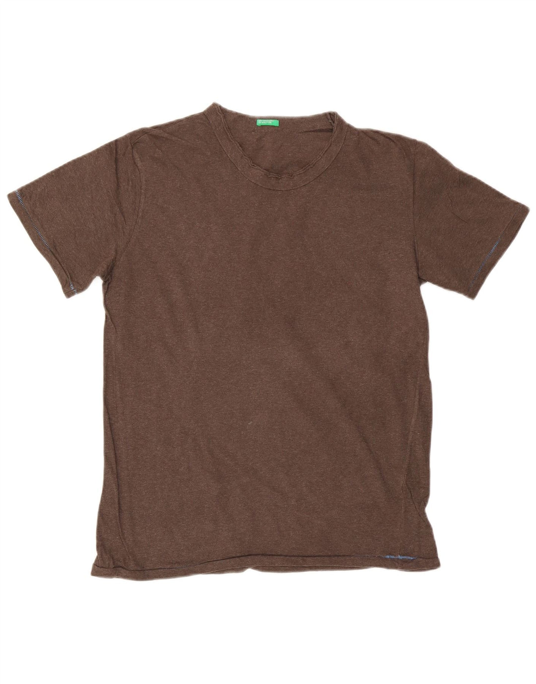 BENETTON Herren T-Shirt Top Mittelbraun