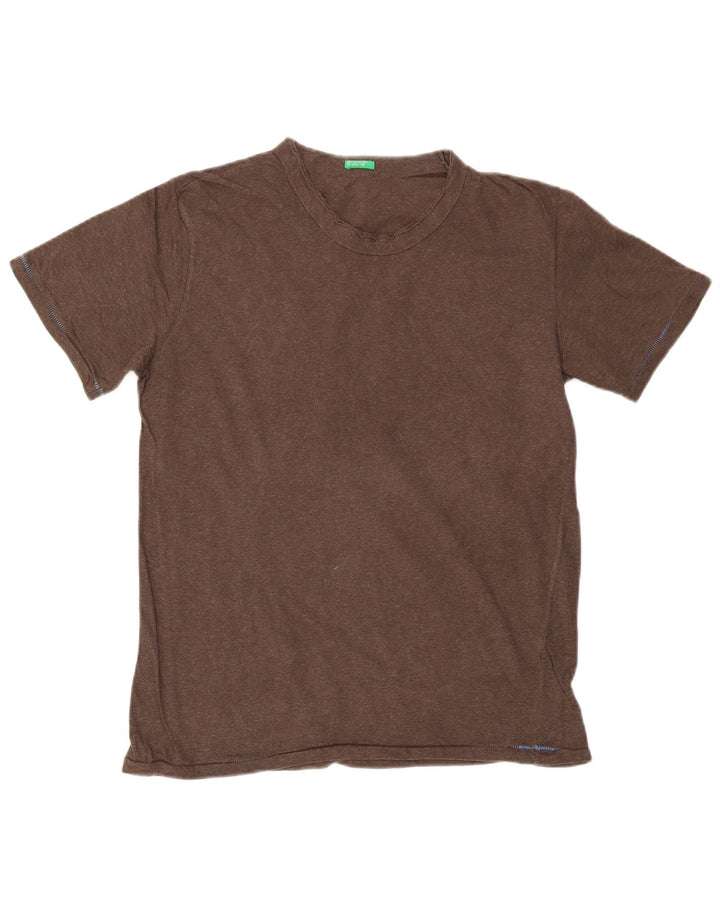 BENETTON Herren T-Shirt Top Mittelbraun