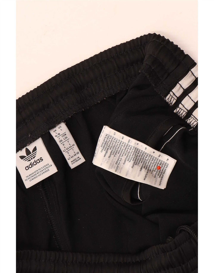 Adidas Damen Sportshorts UK 16/18 Large Schwarz Polyester