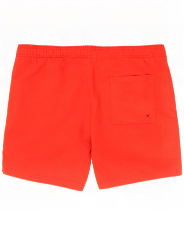 Calvin Klein Mens Graphic Swimming Shorts Small Red Polyester