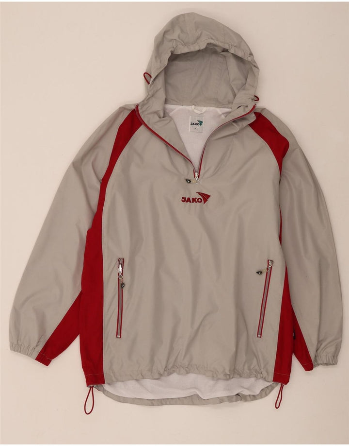 Jako Herren Kapuzenpullover Regenjacke UK 40 Large Grau Colourblock