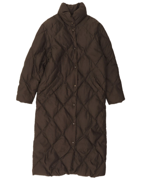 Sergio Tacchini Womens Longline Padded Coat UK 6 XS Green Polyester