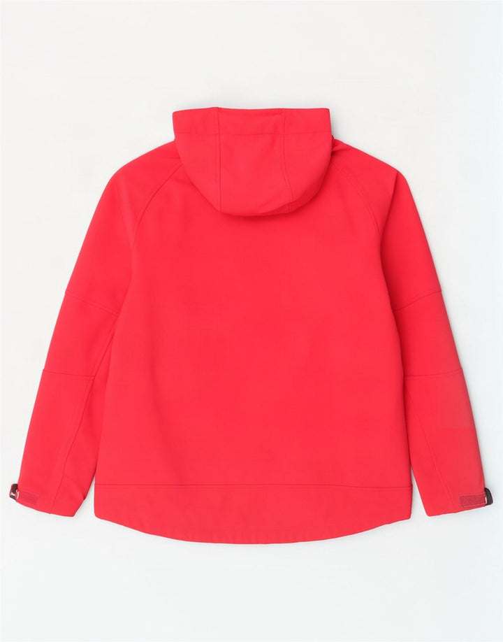 Tog 24 Damen-Windbreakerjacke mit Kapuze, UK 12/14, Mittelrot