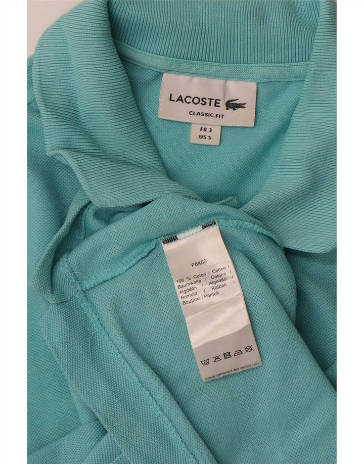 Lacoste Herren-Poloshirt mit klassischer Passform, Größe 3, klein, blaue Baumwolle