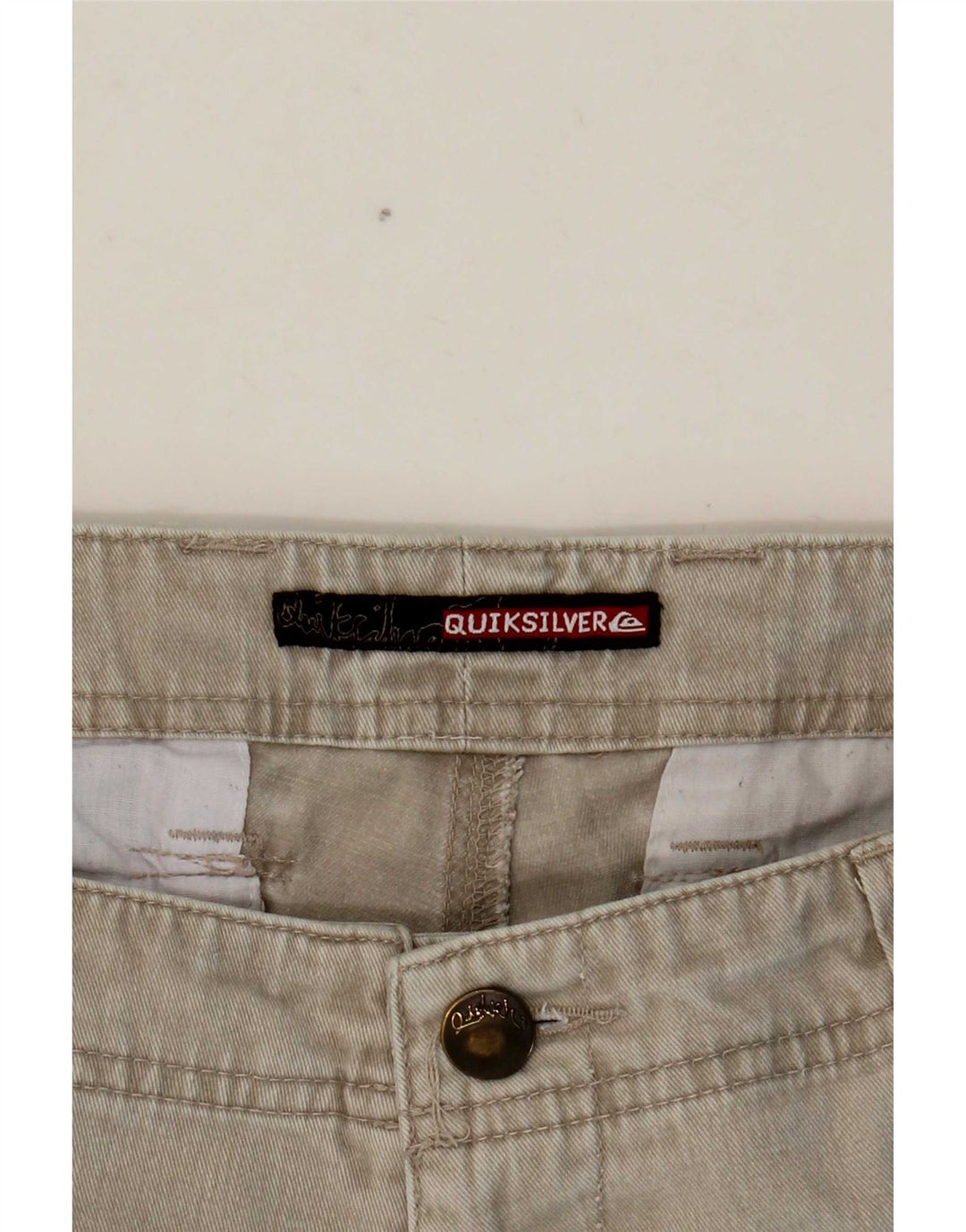 Quiksilver Herren-Chinoshorts mit Grafik, W35, Größe L, Beige