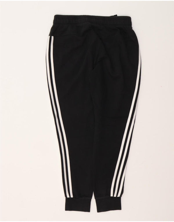 ADIDAS Damen Trainingshose Jogger UK 8/10 Small Schwarz Baumwolle