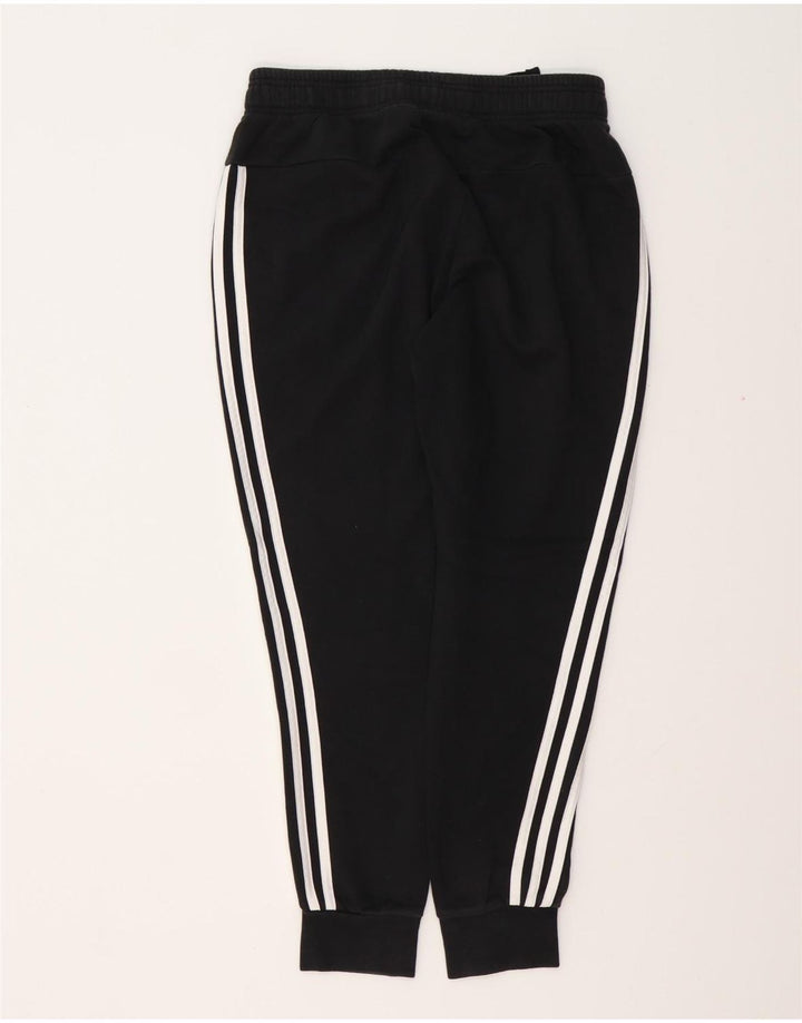ADIDAS Damen Trainingshose Jogger UK 8/10 Small Schwarz Baumwolle
