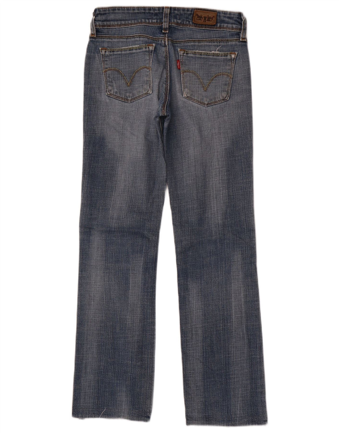 Levi's Damen 570 Straight Jeans W27 L29 Blaue Baumwolle