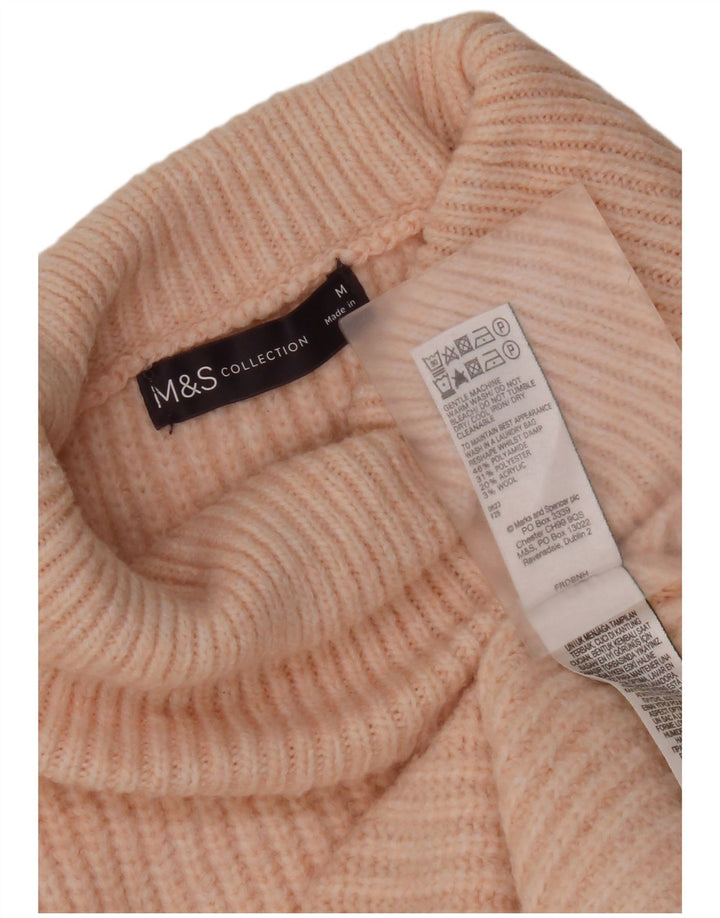 Marks & Spencer Damen-Pullover mit Rollkragen, übergroß, Gr. 14, Mittelrosa