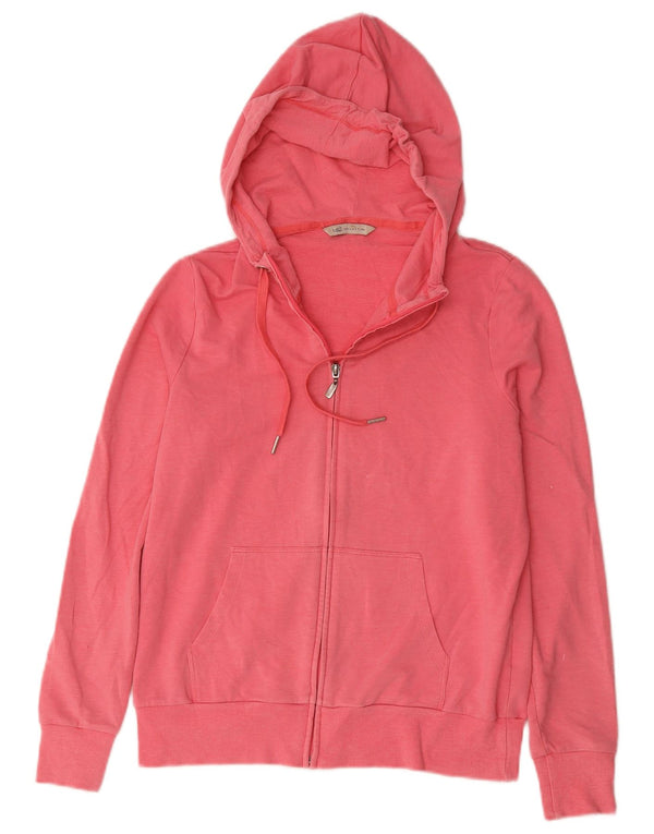 Marks & Spencer Damen-Kapuzenpullover mit Reißverschluss, UK 12, mittelrosa, Baumwolle