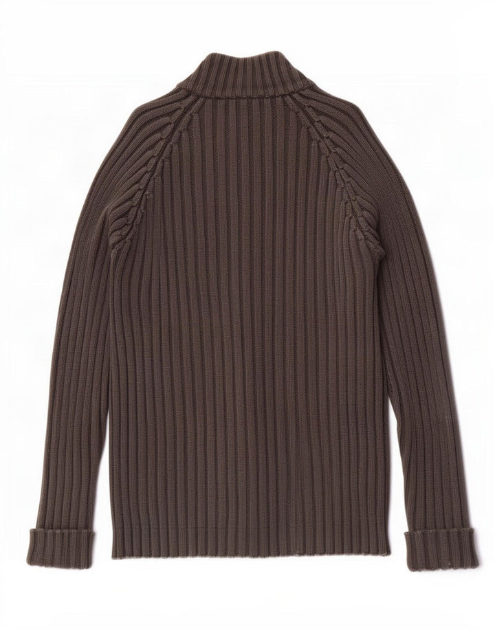 Marlboro Classics Herren-Cardigan-Pullover 2XL aus grauer Baumwolle