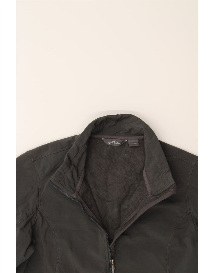 EDDIE BAUER Womens Windbreaker Jacket UK 16 Large Grey Cotton Vintage Eddie Bauer and Second-Hand Eddie Bauer from Messina Hembry 