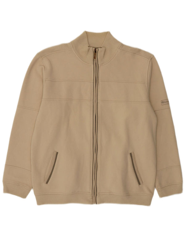 Champion Herren-Trainingsanzug-Oberteil, Jacke, XL, Beige, Baumwolle