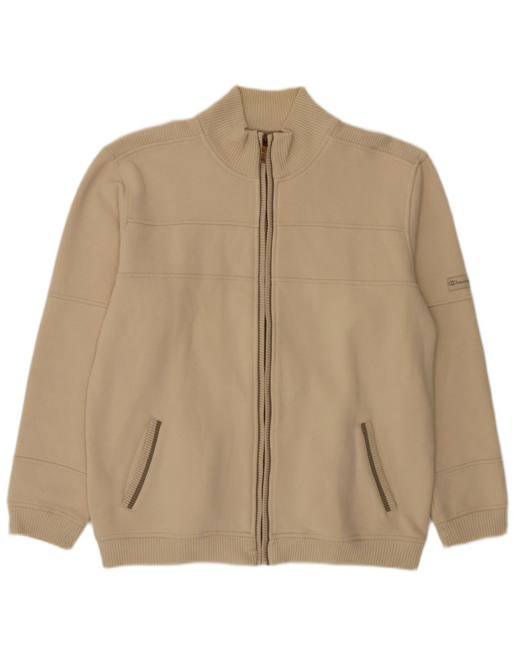 Champion Herren-Trainingsanzug-Oberteil, Jacke, XL, Beige, Baumwolle
