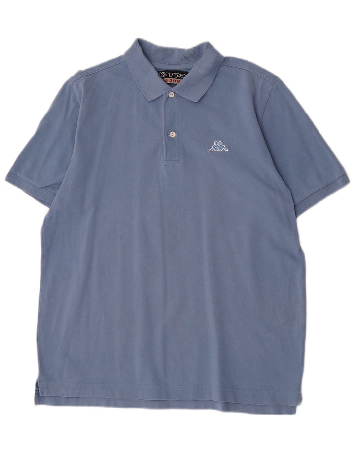 Kappa Herren-Poloshirt aus mittelblauer Baumwolle