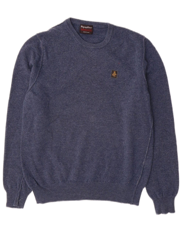 Refrigiwear Damen-Pullover mit Rundhalsausschnitt, UK 14, Größe L, marineblaue Wolle