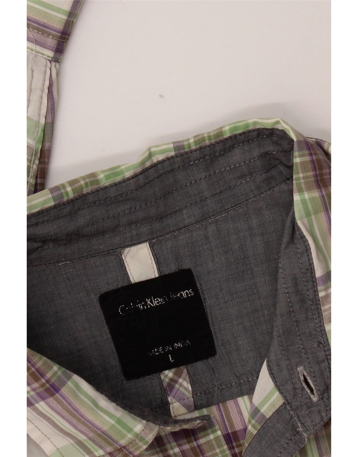 Calvin Klein Jeans Herrenhemd, groß, mehrfarbig, kariert