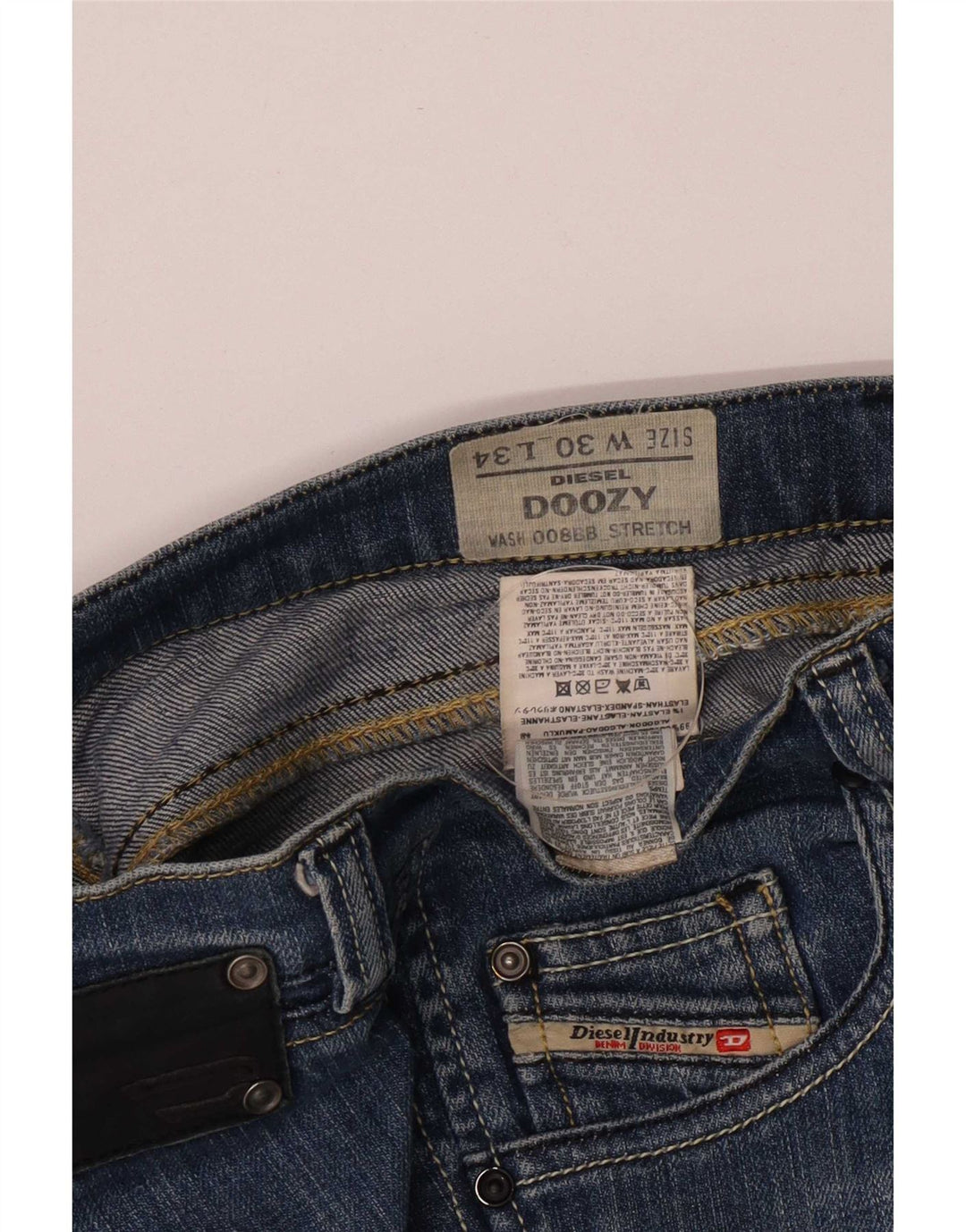 Diesel Damen Doozy Slim Jeans W30 L31 Blaue Baumwolle