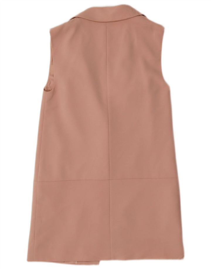 Marks & Spencer Damen Longline ärmellose Blazerjacke UK 10 Small Pink