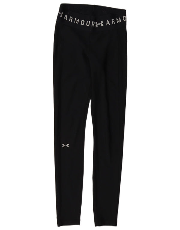 Under Armour Damen Graphic High Waist Leggings XS W24 L27 Schwarz