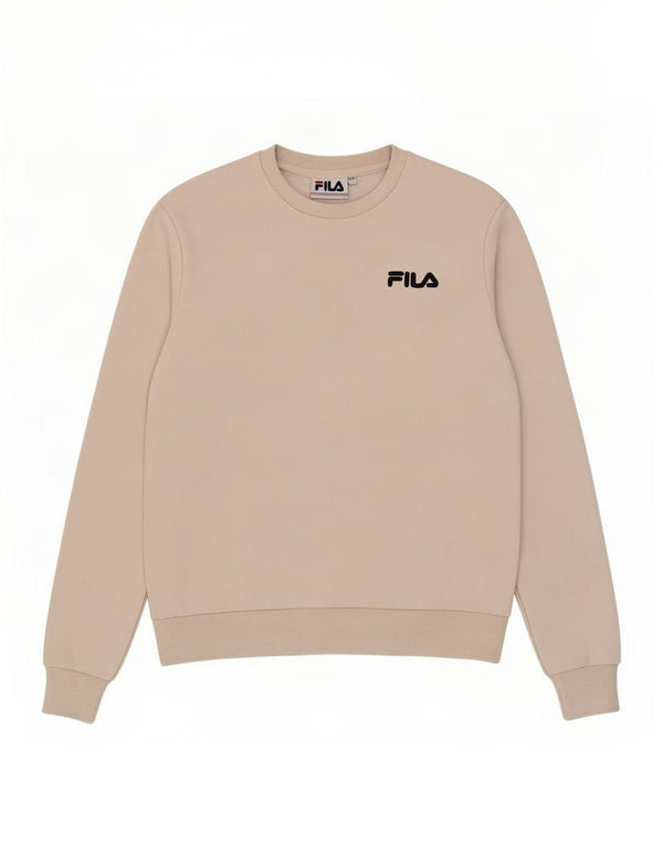 Fila Damen Übergroßer Sweatshirt-Pullover UK 6 XS Off White Cotton