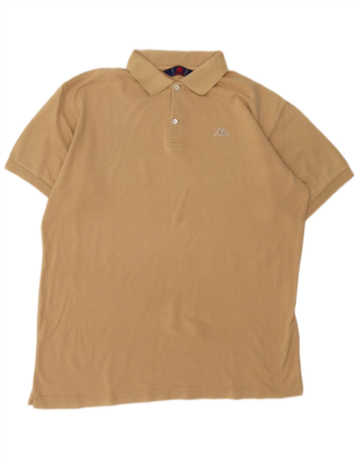 KAPPA Herren Poloshirt XL Beige Baumwolle