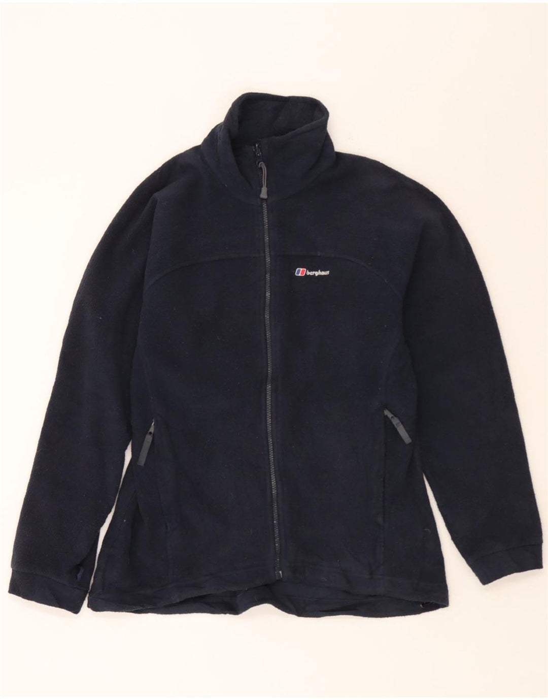 BERGHAUS Womens Fleece Jacket UK 14 Large Navy Blue Polyester Vintage Berghaus and Second-Hand Berghaus from Messina Hembry 