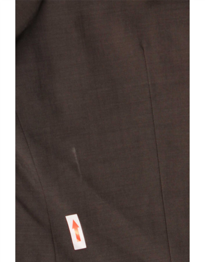 Hugo Boss Herren-Blazer mit 3 Knöpfen, EU 51, große braune Schurwolle