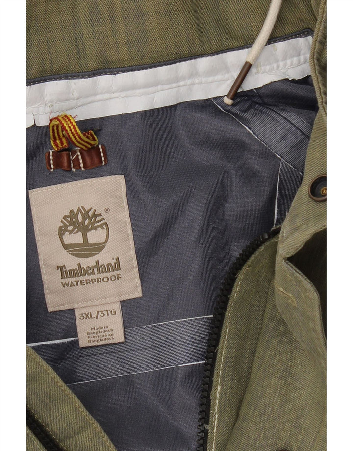 Timberland Herren wasserdichte Kapuzenjacke UK 46 3XL Khaki
