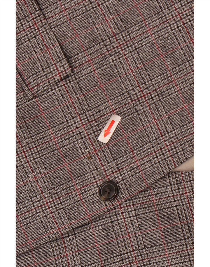 Hugo Boss Herren 2-Knopf-Blazerjacke UK 54 2XL Grauer Hahnentritt