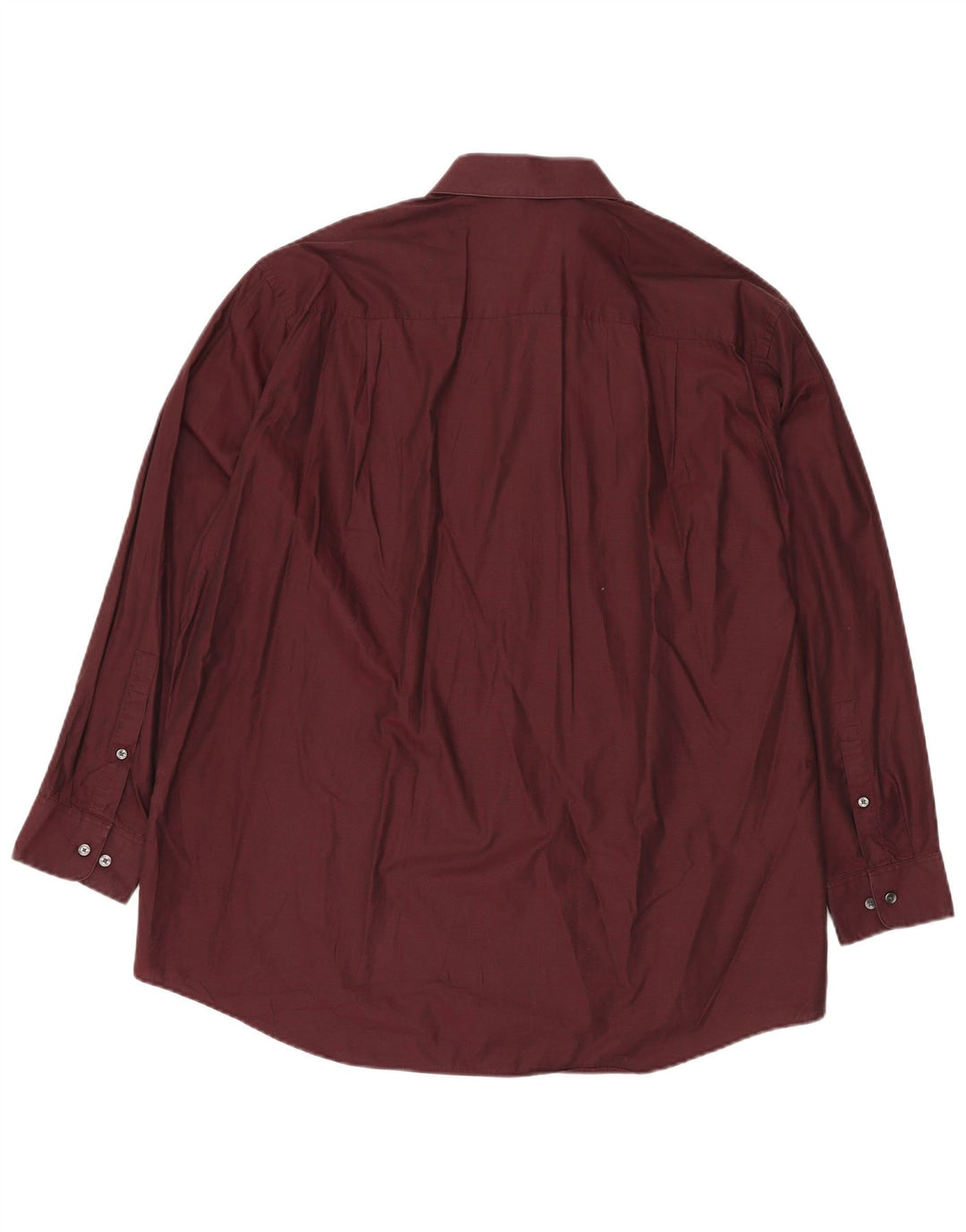 CALVIN KLEIN Herren-Hemd mit normaler Passform, Größe 18 2XL, kastanienbraune Baumwolle