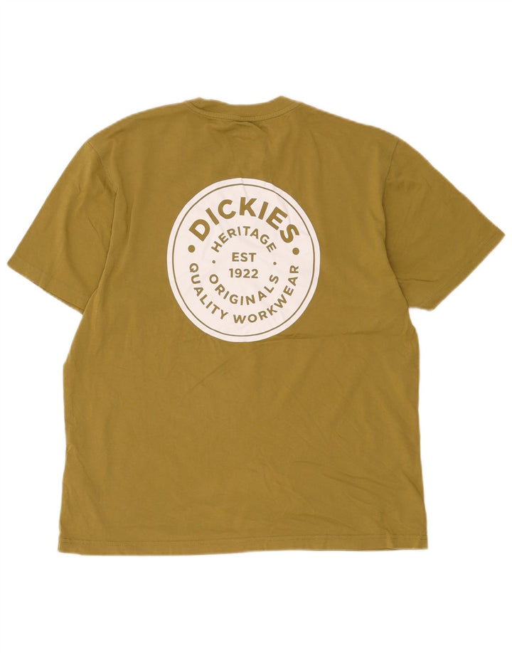 Dickies Herren-T-Shirt mit Grafik, mittlere Khaki-Baumwolle