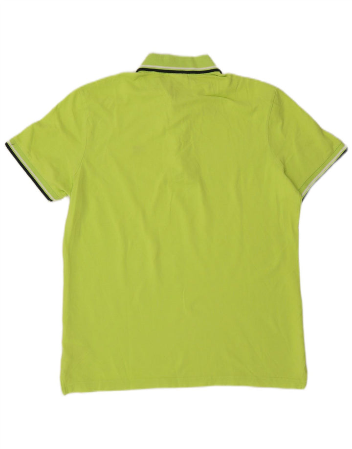 Diadora Herren-Poloshirt, große grüne Baumwolle
