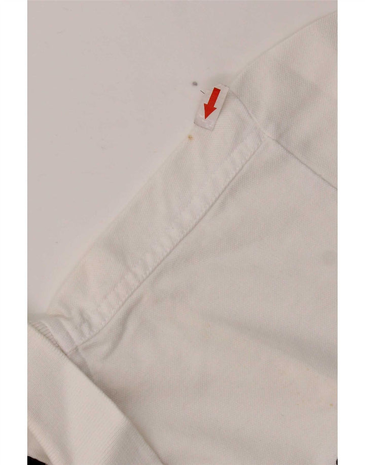 Kappa Herren-Poloshirt, groß, weiße Baumwolle